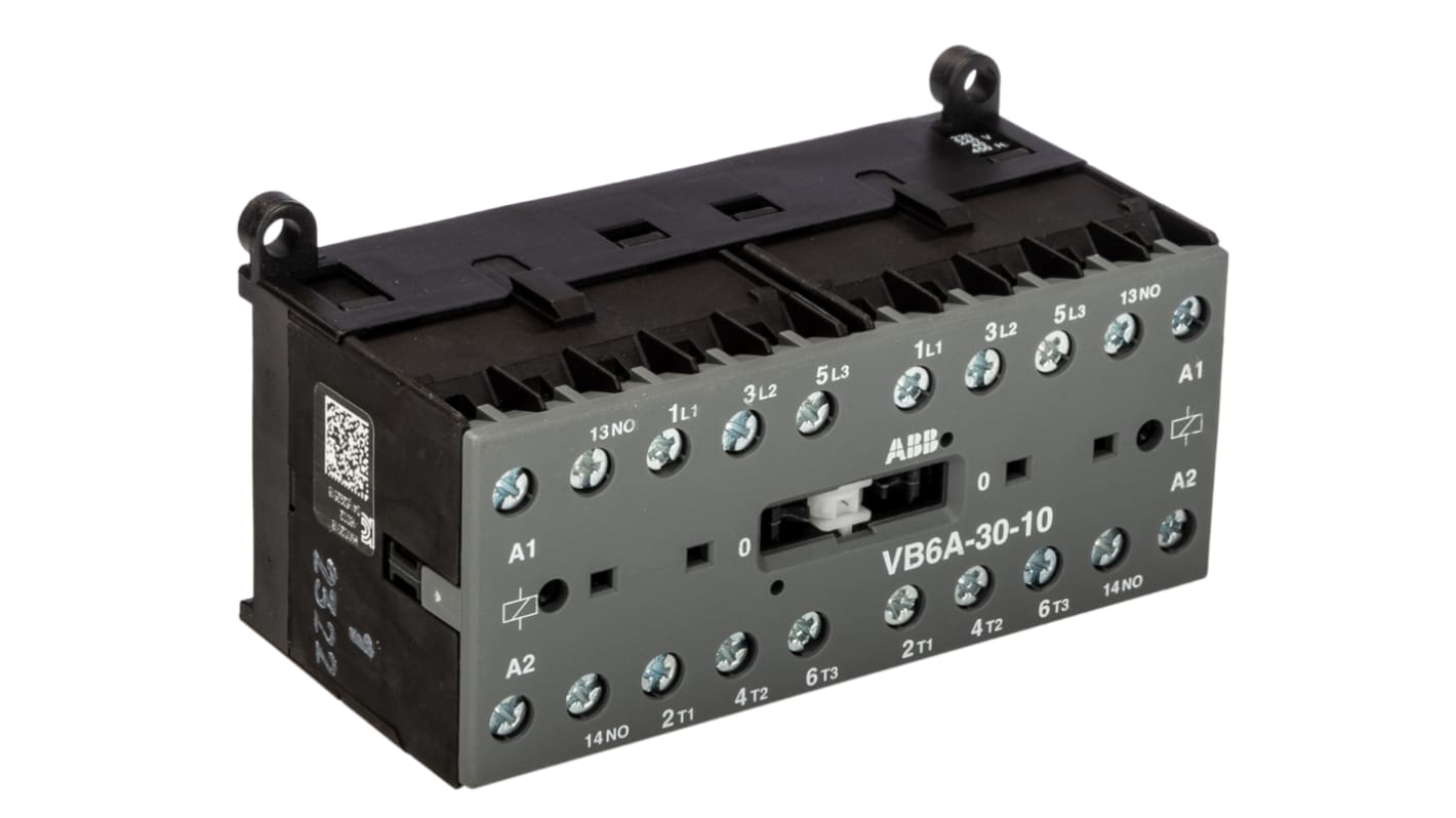 ABB VB6A-30-10 Contactor, 240 V Coil, 3-Pole, 20 A, 4 kW, 3NO