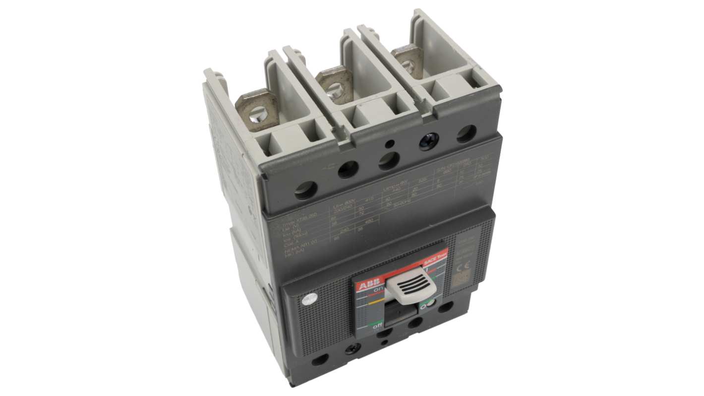 ABB, SACE Tmax XT MCCB Molded Case Circuit Breaker 3P 200A, Fixed Mount