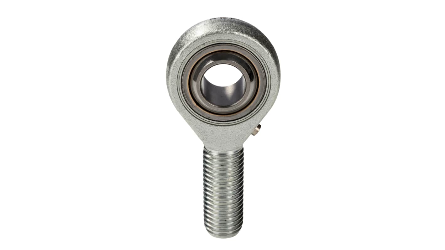 SKF 29mm Stahl Gelenkkopf, Wellen-Ø 10mm, Außengewinde M10 Stecker, Traglast bis 10kN