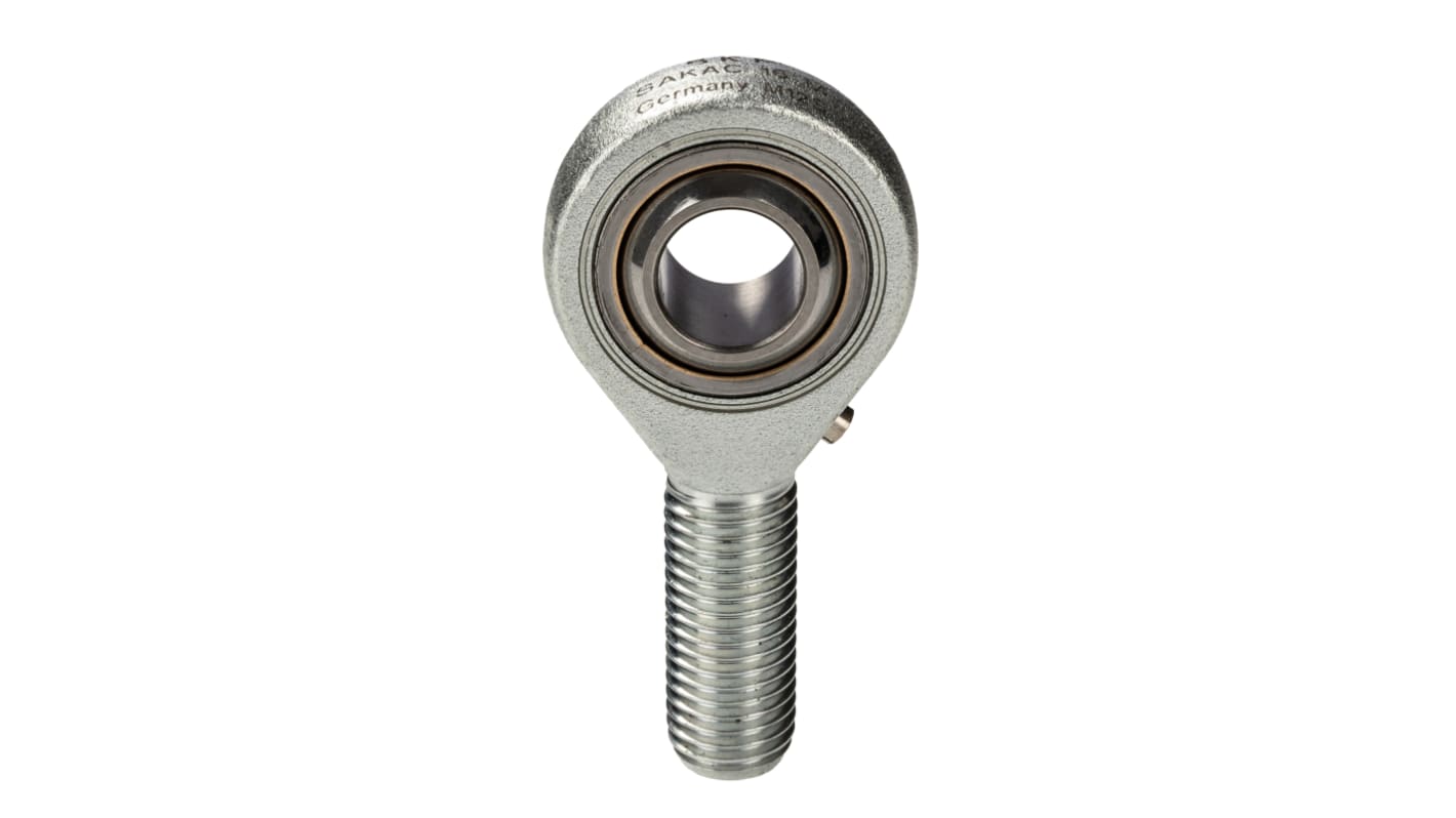 SKF 89mm Stahl Gelenkkopf, Wellen-Ø 16mm, M16 Male, Traglast bis 21.6kN