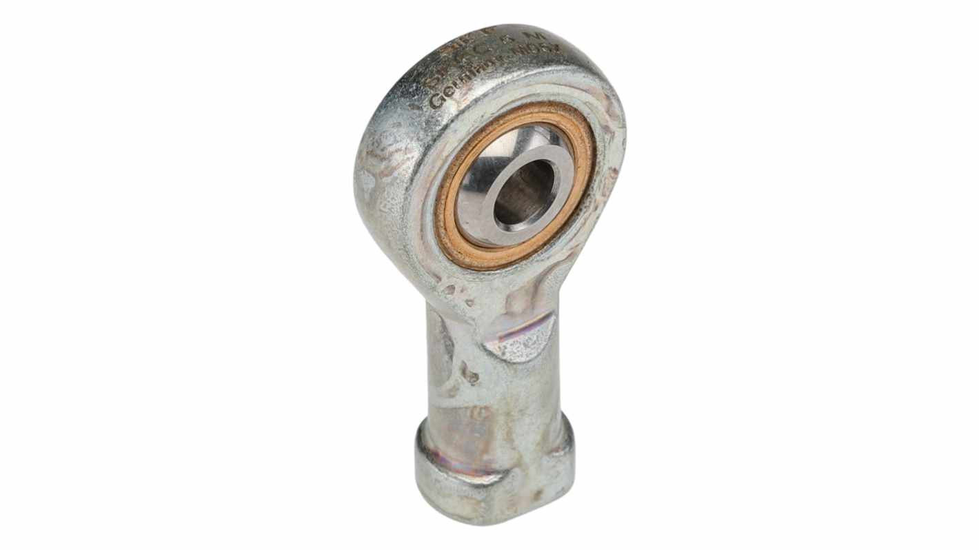SKF SIKAC M5 Female Steel Rod End, 5mm Bore, 19mm Long, Metric Thread Standard, Female Connection Gender