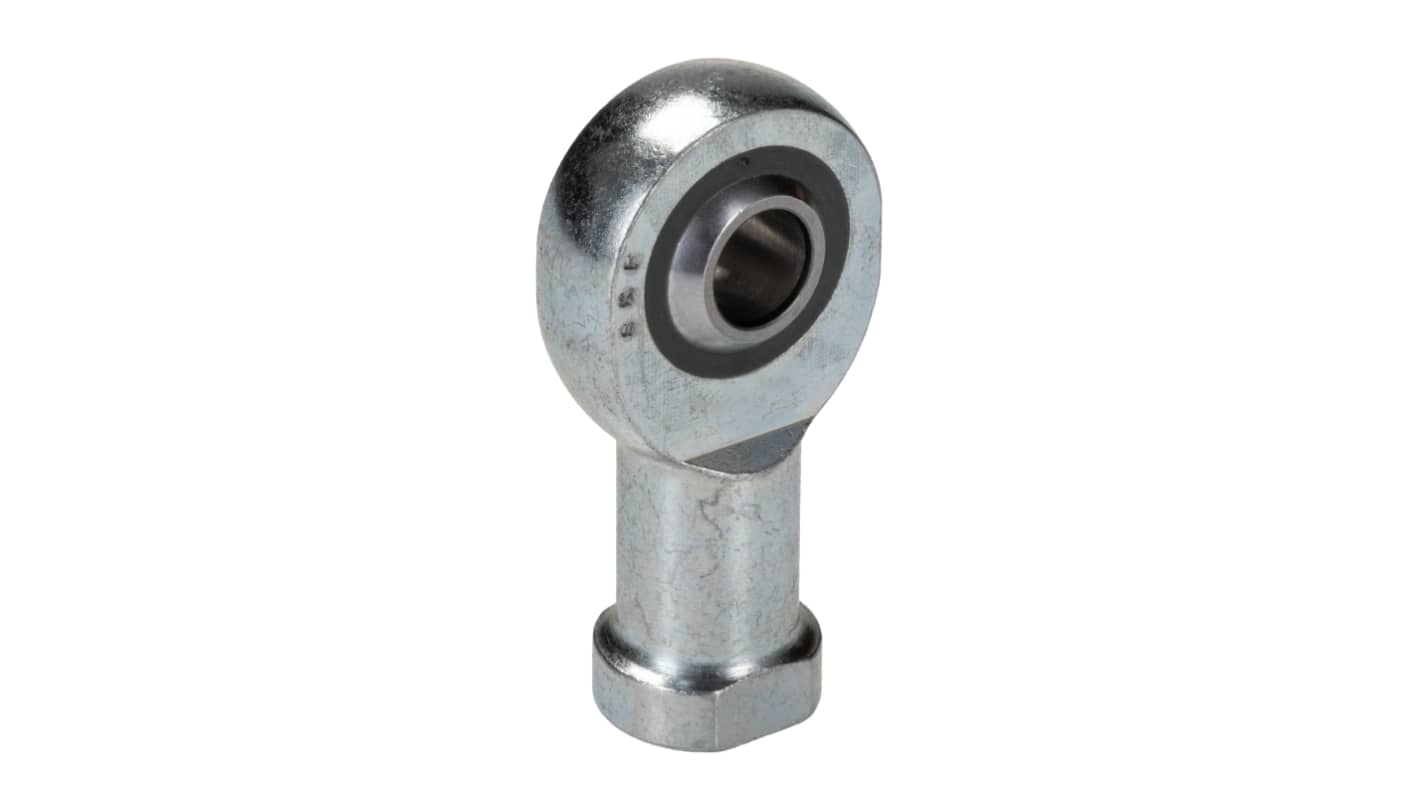 SKF SIKAC M8 Female Steel Rod End, 8mm Bore, 49mm Long, Metric Thread Standard, Female Connection Gender