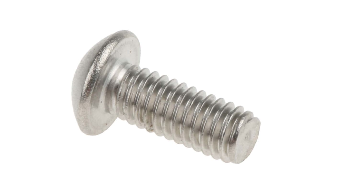 RS PRO Stainless Steel Hex Socket Button Screw, ISO 7380, M4 x 10mm