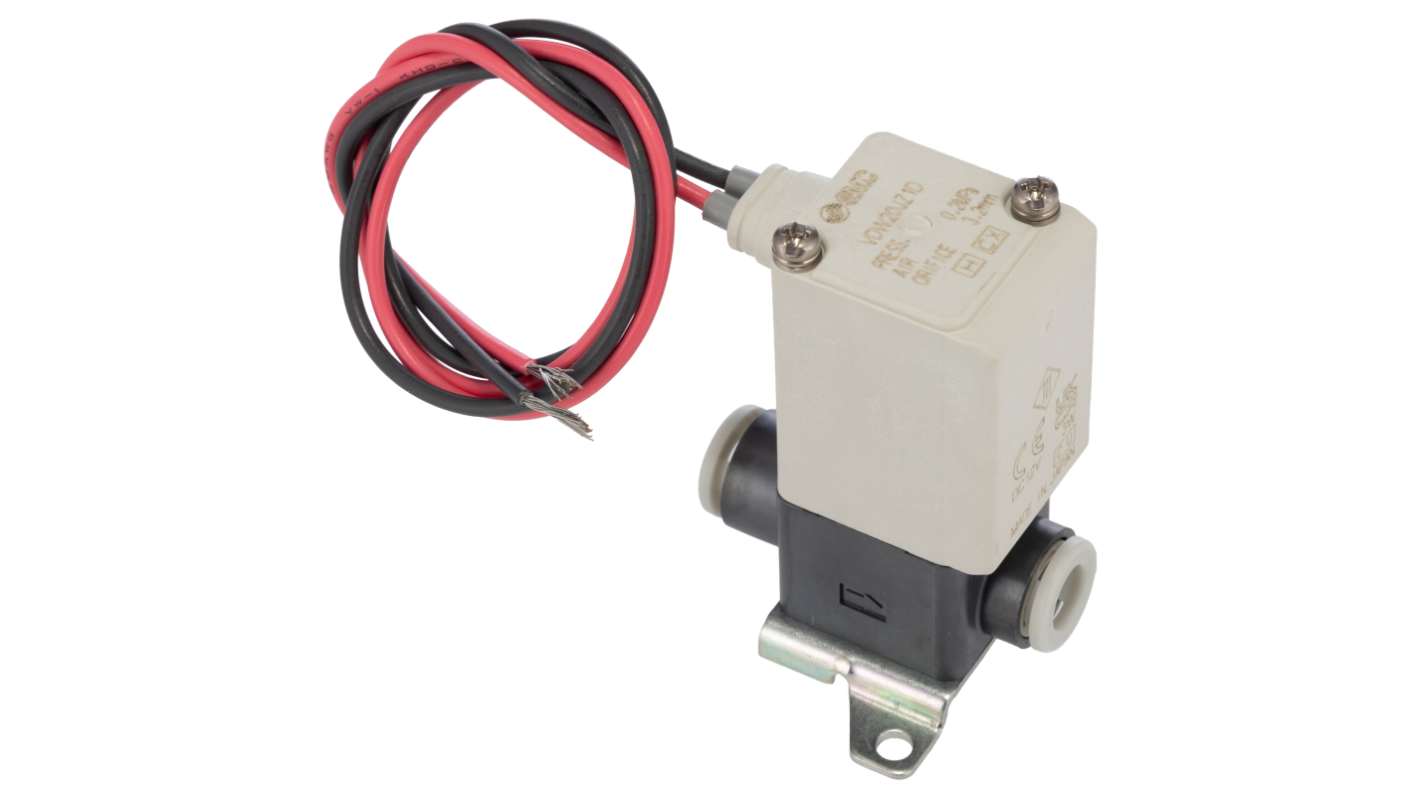 SMC Solenoid Valve VDW20JZ1D, 2 port(s) , NC, 12 V dc