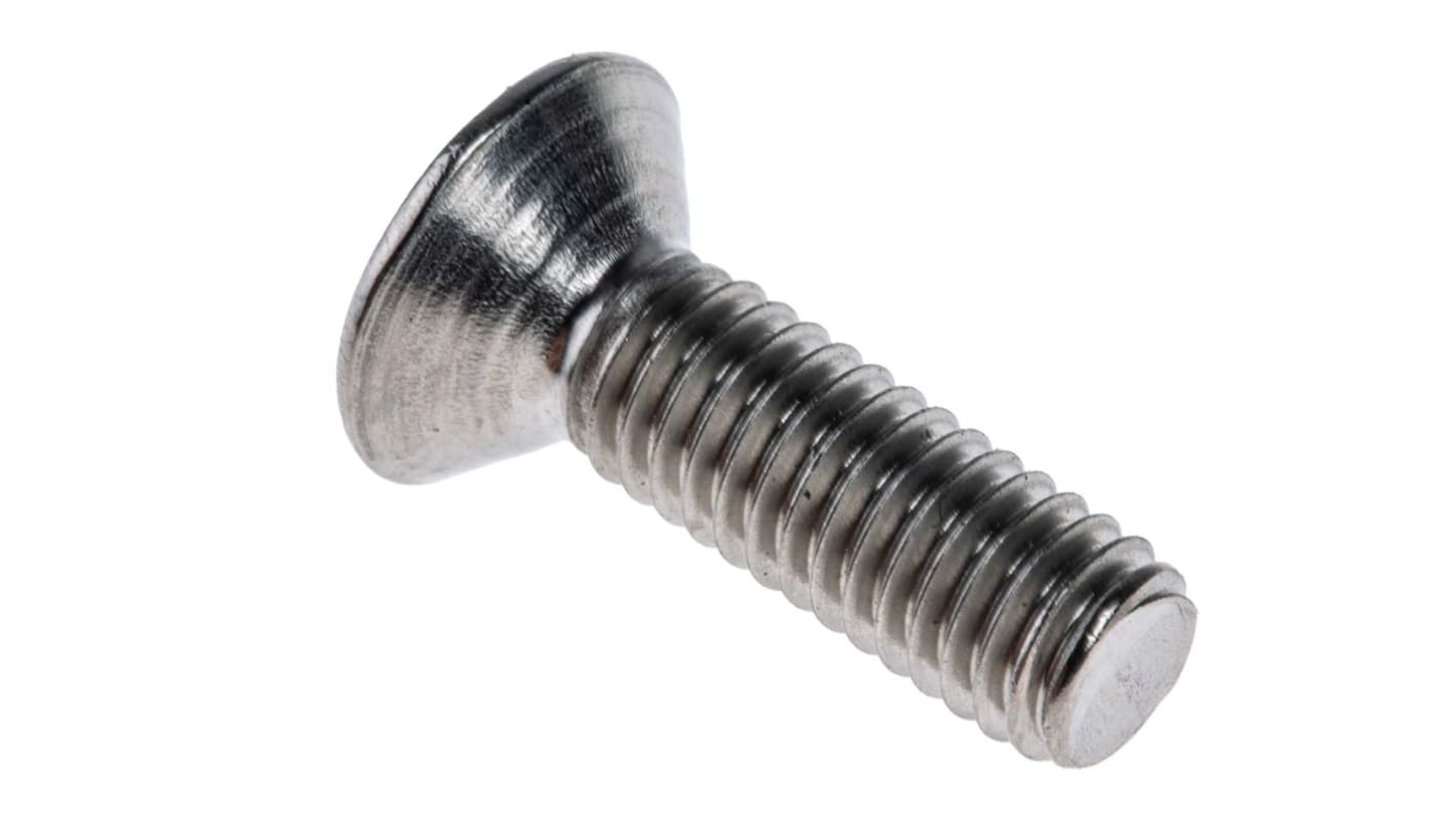 RS PRO Stainless Steel Hex Socket Countersunk Screw, ISO 10642, M6 x 20mm