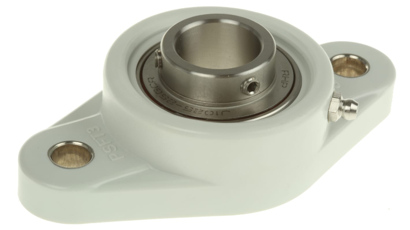 2 Hole Flange Bearing Unit, PSFT25CR, 25mm ID