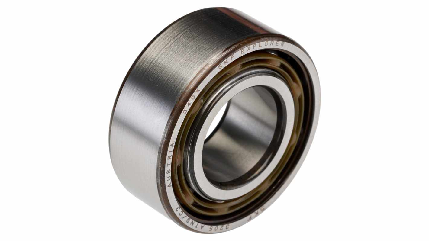 SKF 3205 ATN9/C3 Double Row Angular Contact Ball Bearing- Open Type 25mm I.D, 52mm O.D