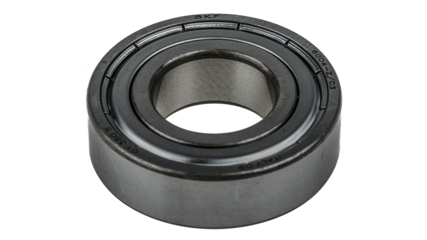 SKF 6004-Z/C3 Single Row Deep Groove Ball Bearing- One Side Shielded 20mm I.D, 42mm O.D