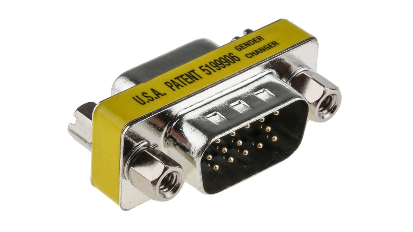 Adapter D-sub z typu D-Sub z 15 stykami na rodzaj Żeński z rodzaju Męski na typ D-Sub z 15 stykami