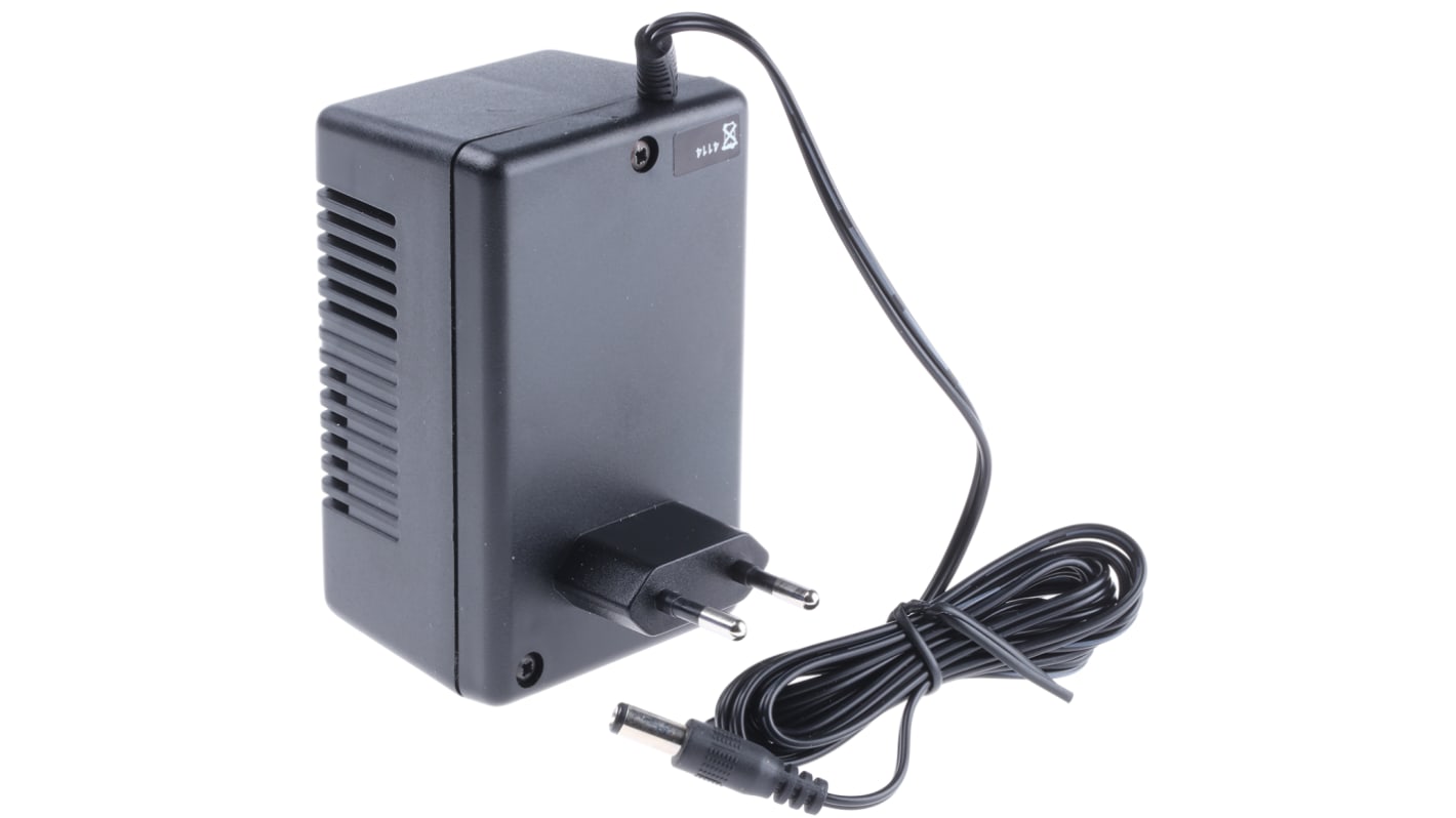 Mascot 15W Plug-In AC/DC Adapter 9V ac Output, 1.6A Output