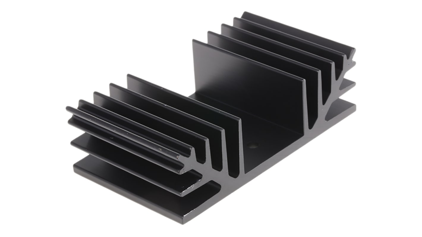 RS PRO Heatsink, Universal Rectangular Alu, 2.5K/W, 50 x 88 x 25mm, Screw Mount