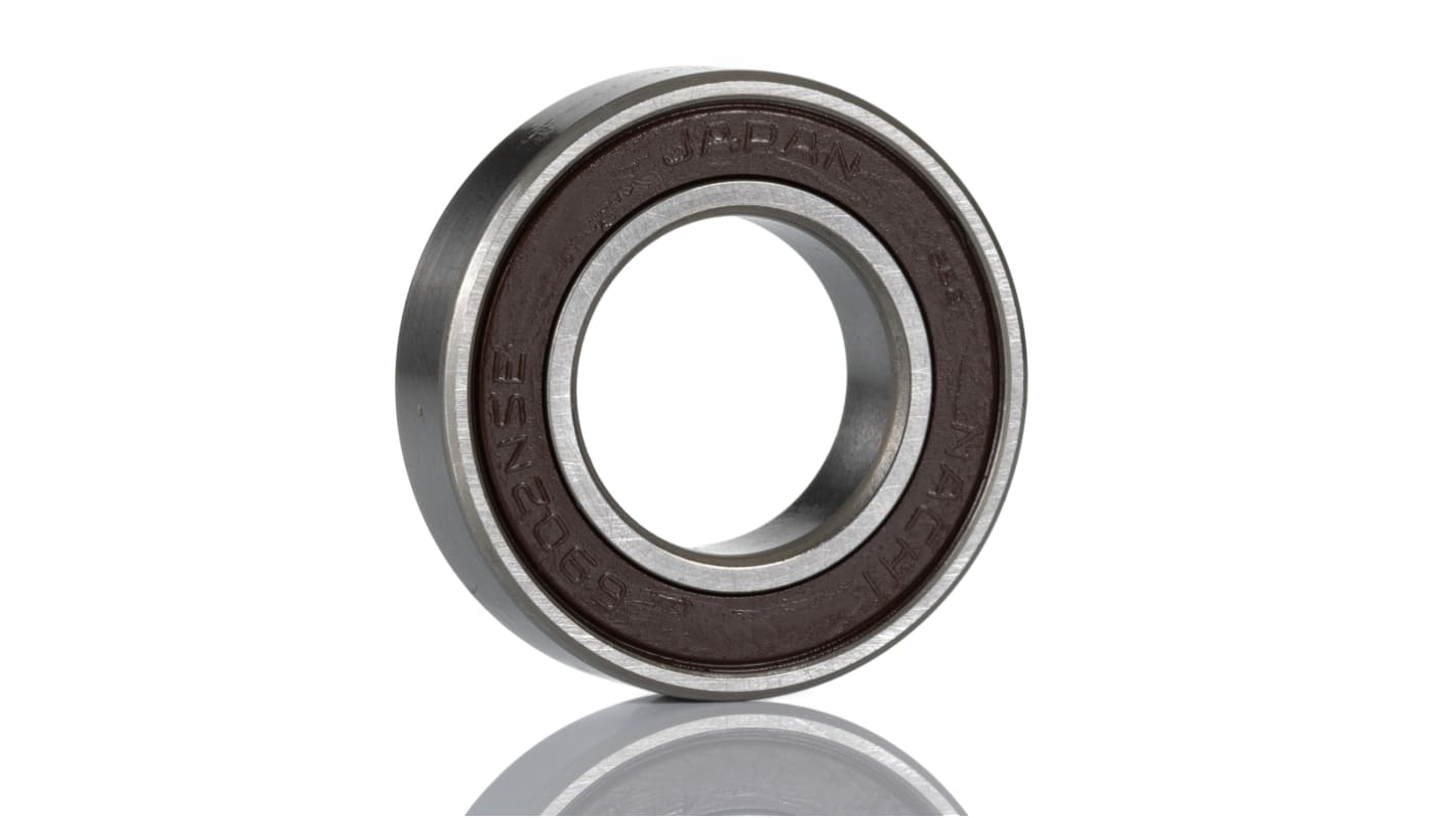 RS PRO 6902-2NSE Single Row Deep Groove Ball Bearing- Both Sides Sealed 15mm I.D, 28mm O.D