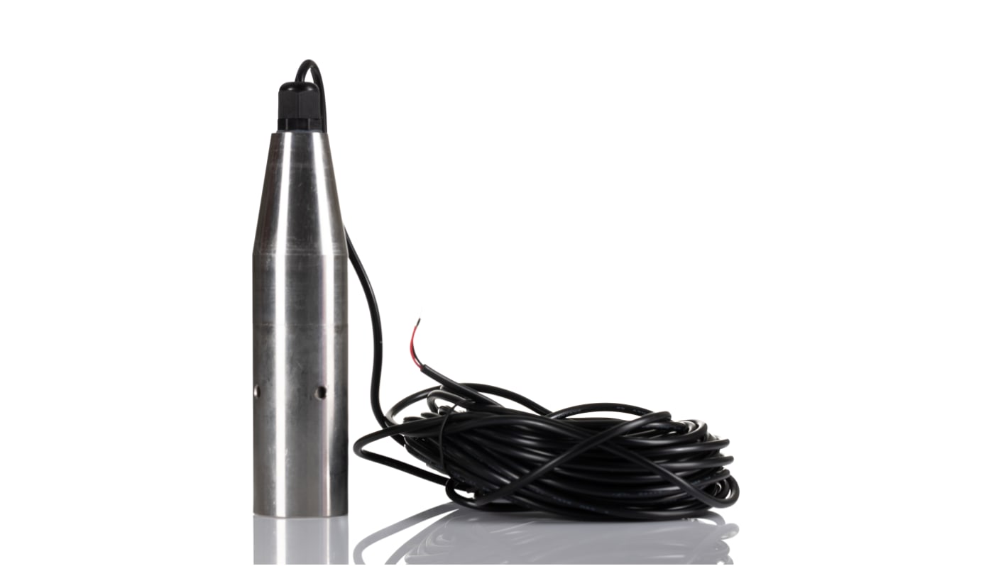RS PRO Vertical Stainless Steel Float Switch, Float, 300mm Cable, NO, 200V ac Max, 200V dc Max