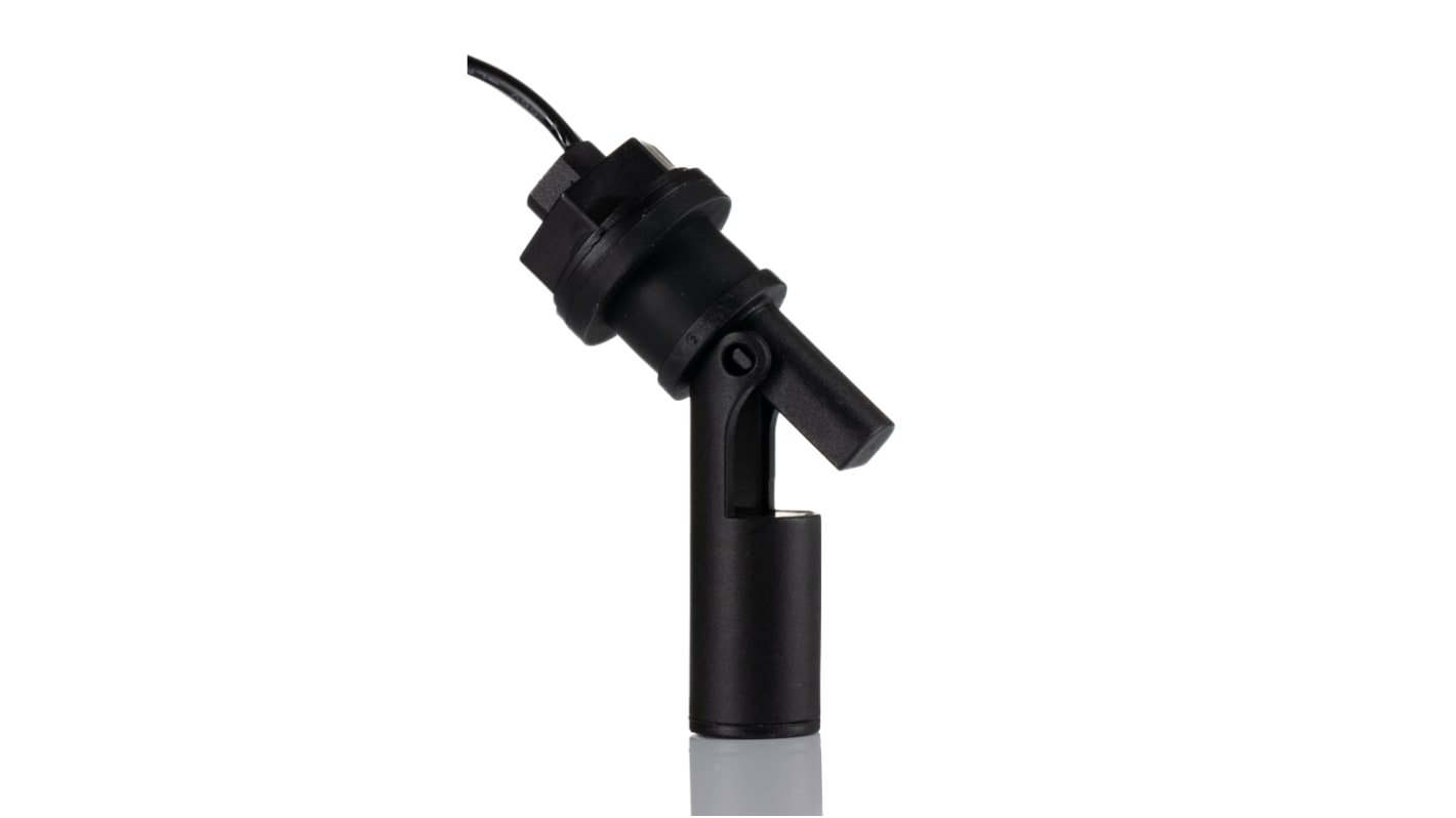 RS PRO Side Mounted Glass Filled Nylon Float Switch, Float, 1m Cable, NO, 300V ac Max, 350V dc Max