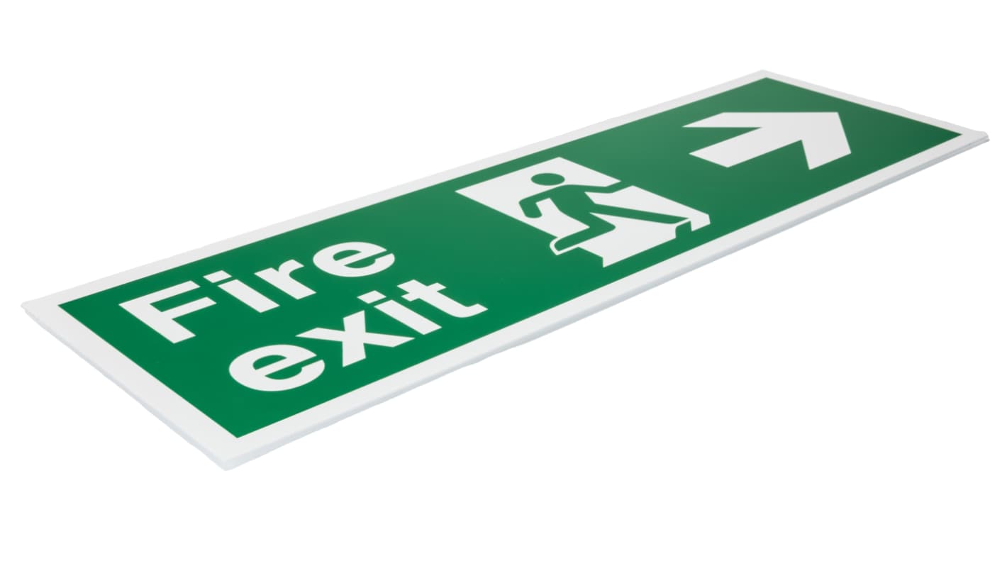 Panneau issue de secours RS PRO, "Fire Exit", PVC