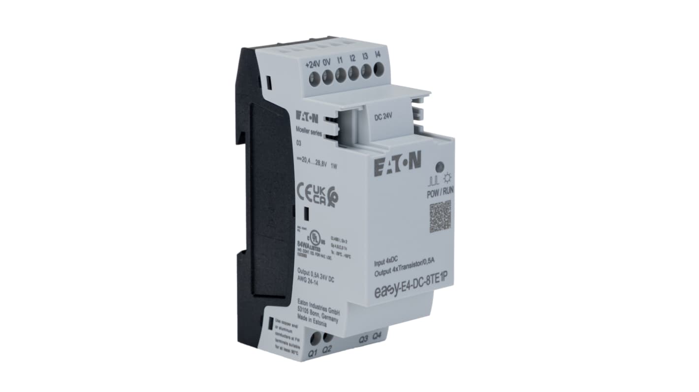Eaton EasyE4 制御リレー 0 V 4 入力 4 出力
