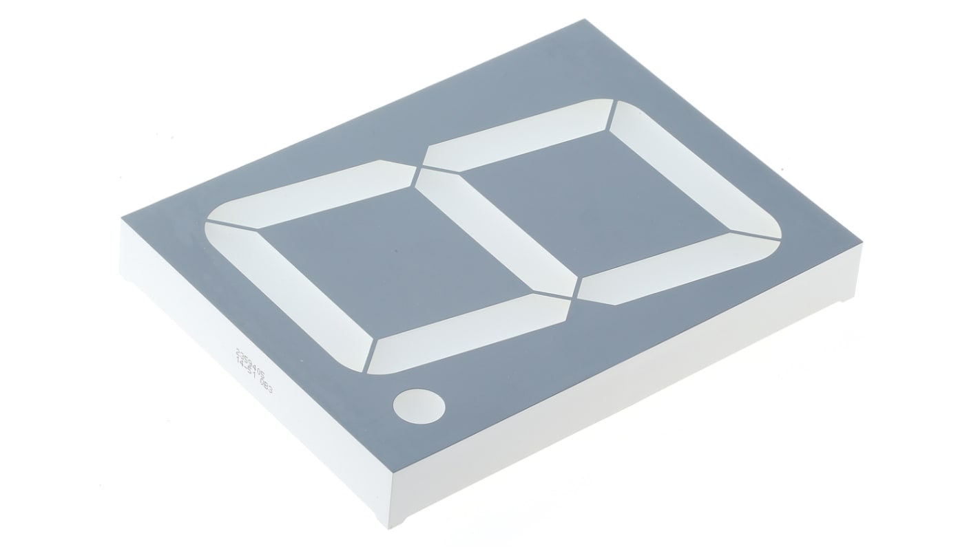 Wyświetlacz diodowy LED 7-segmentowy ze wspólną anodą 31 mcd RH DP, Zielony 101mm Kingbright 568 nm