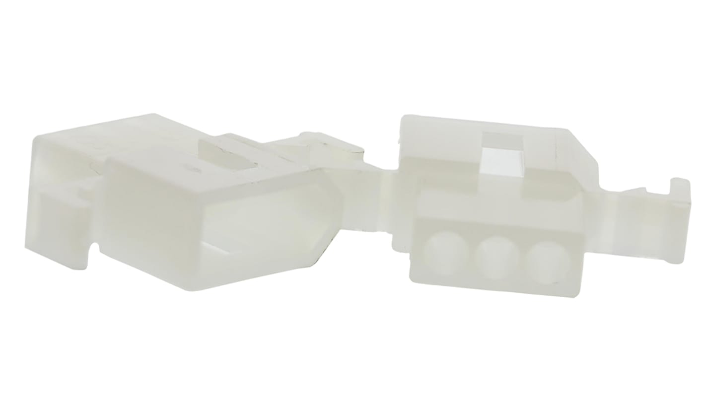 Molex, STANDARD .062" Male Connector Housing, 3.68mm Pitch, 3 Way, 1 Row