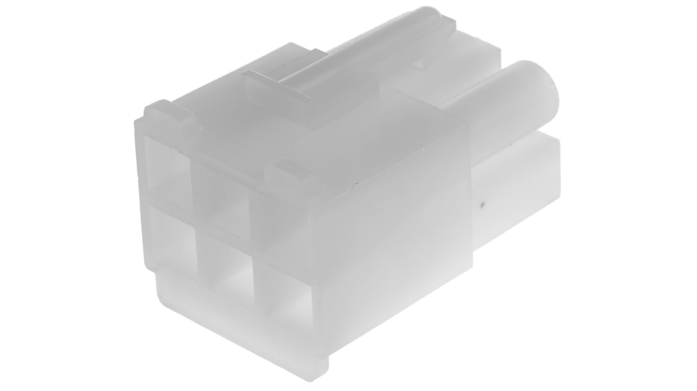 Molex, STANDARD .093" Female Connector Housing, 6.7mm Pitch, 6 Way, 2 Row