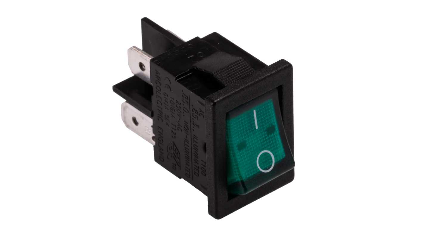 Bulgin Double Contact, On-Off Rocker Switch Panel Mount