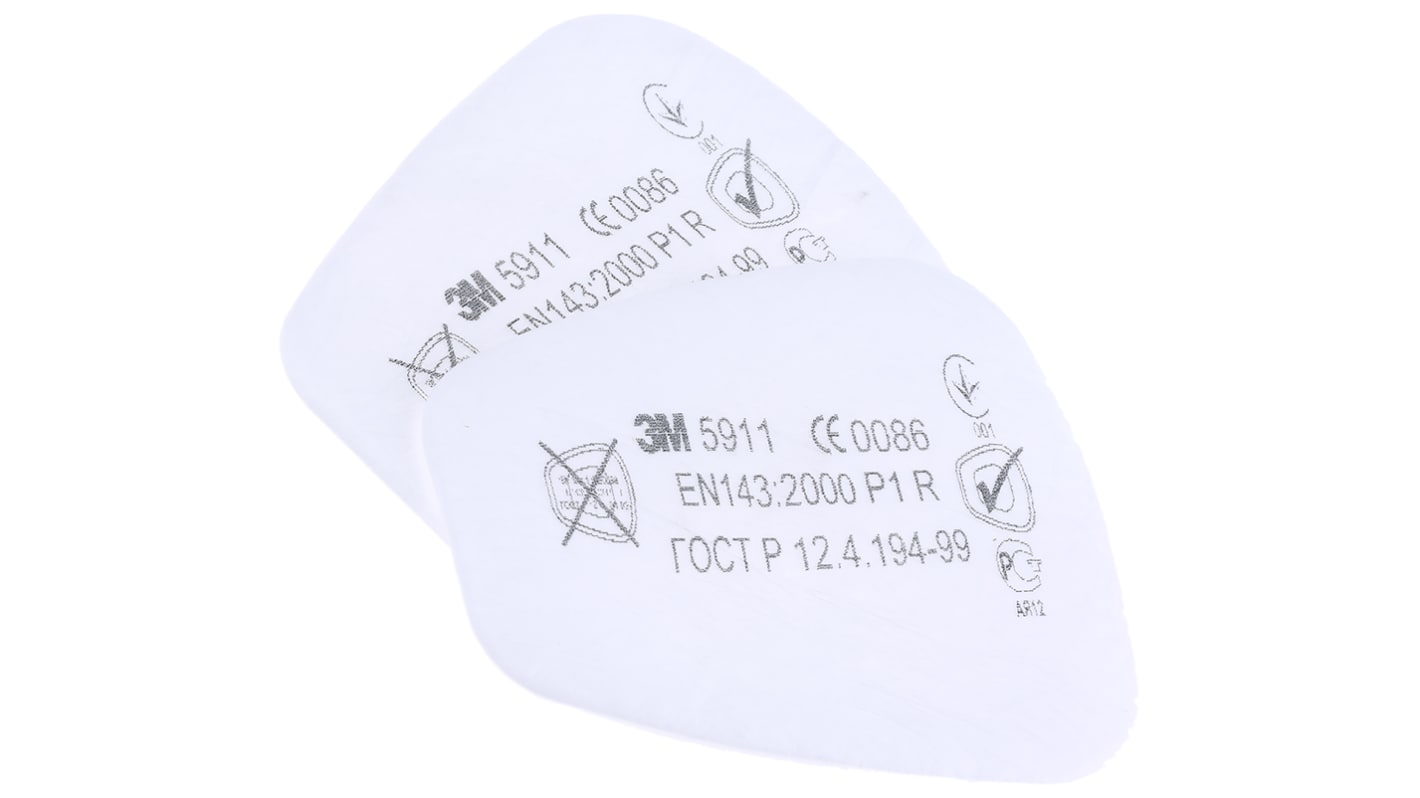 Filter 3M 5000 Dust for use with 3M 6000 Series Respirator, 3M 7000 Series Respirator 5911 P1