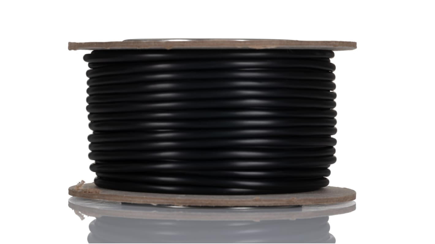 RS PRO Multicore Industrial Cable, 2 Cores, 0.22 mm², DEF STAN, Unscreened, 25m, Black PVC Sheath