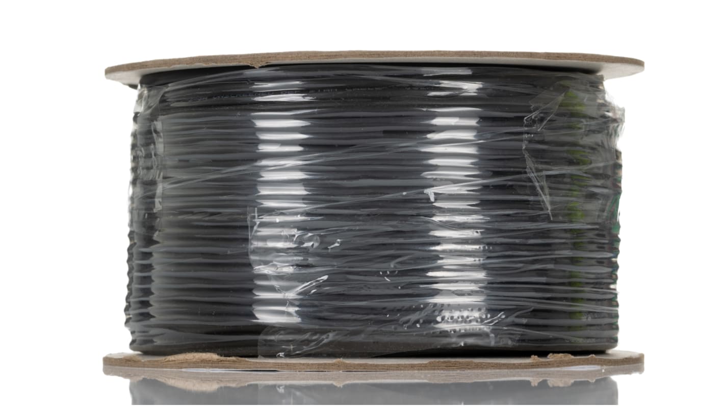 RS PRO Multicore Industrial Cable, 3 Cores, 0.22 mm², DEF STAN, Unscreened, 100m, Black PVC Sheath