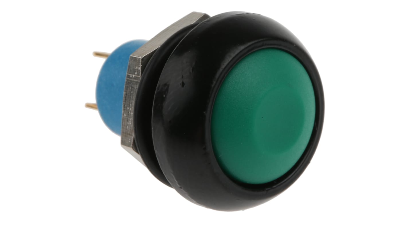 APEM Push Button Switch, Momentary, Panel Mount, 13.6mm Cutout, SPST, 28V dc, IP67