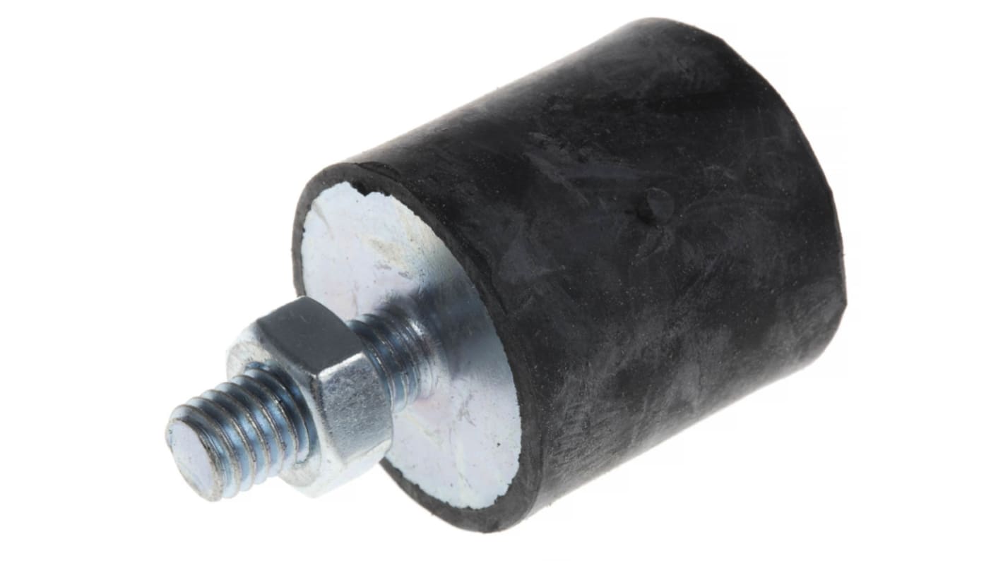 Supporto antivibrazione FIBET in Gomma naturale, M8, Ø 30mm, H. 30mm