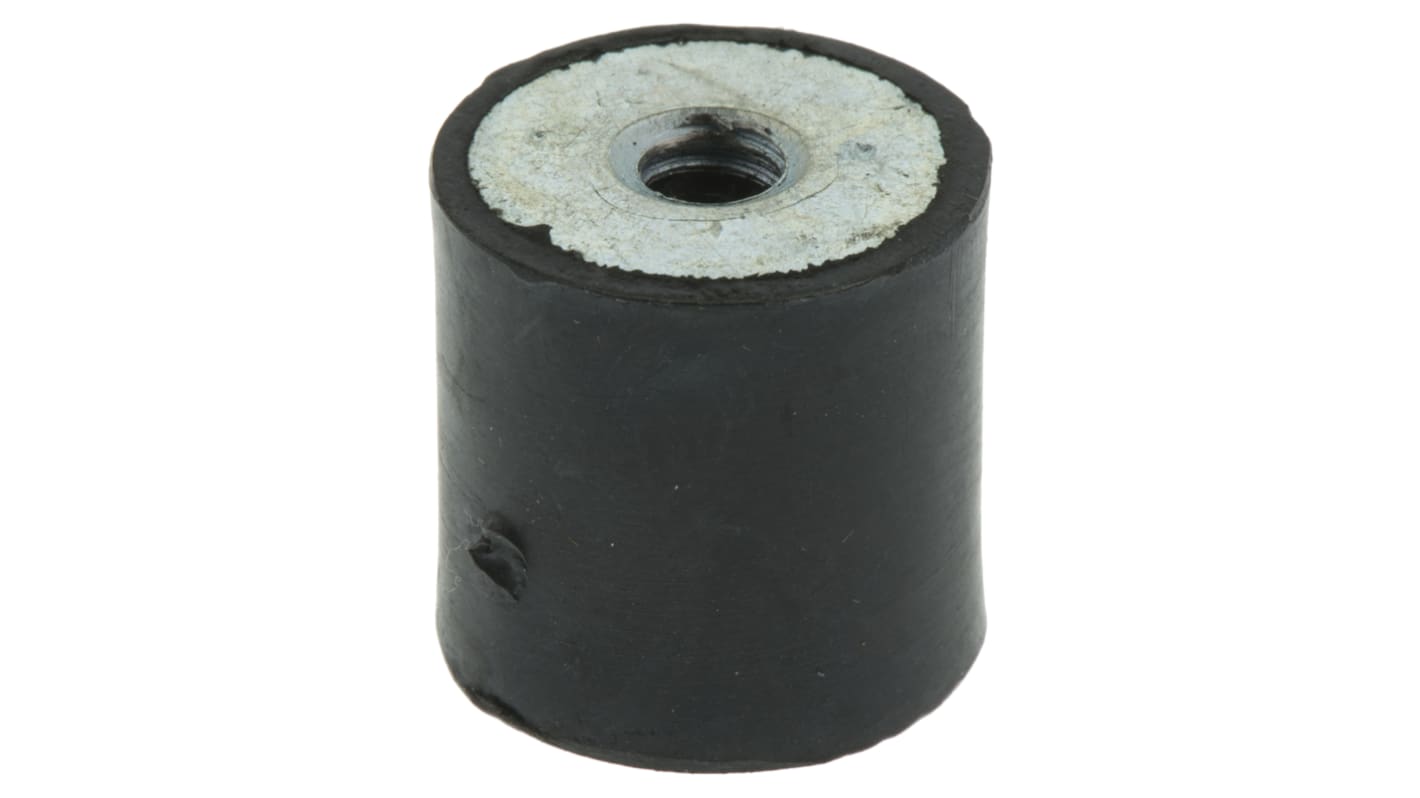 Supporto antivibrazione FIBET in Gomma naturale, M6, Ø 20mm, H. 20mm
