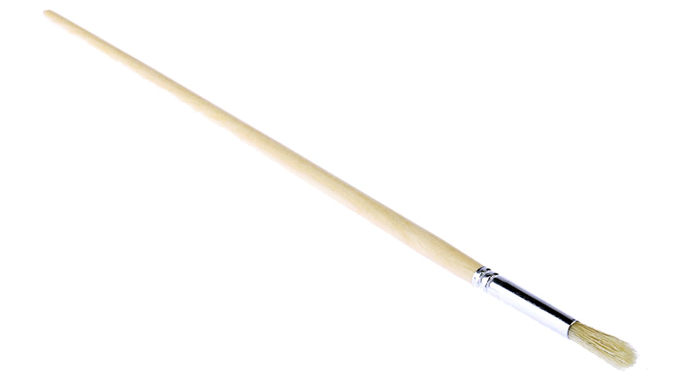 Cottam Thin 6.4mm Fibre Paint Brush with Round Bristles