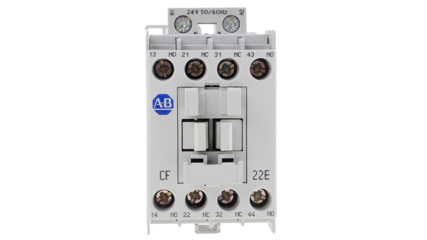 Stycznik 24 V ac Allen Bradley styki: 4 10 A 2NO + 2NC Śruba 700-CF220KJ
