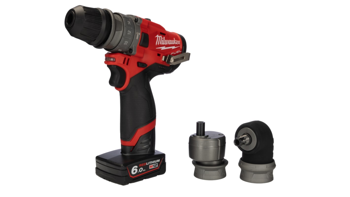 Milwaukee M12 FUEL Keyless 12V Cordless Combi Drill Li-Ion, Cordless