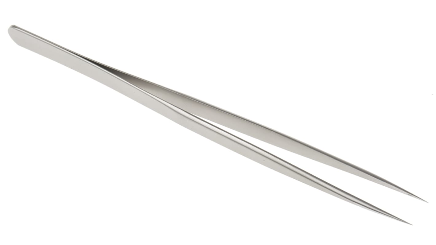 RS PRO 140 mm, Stainless Steel, Narrow, Tweezers