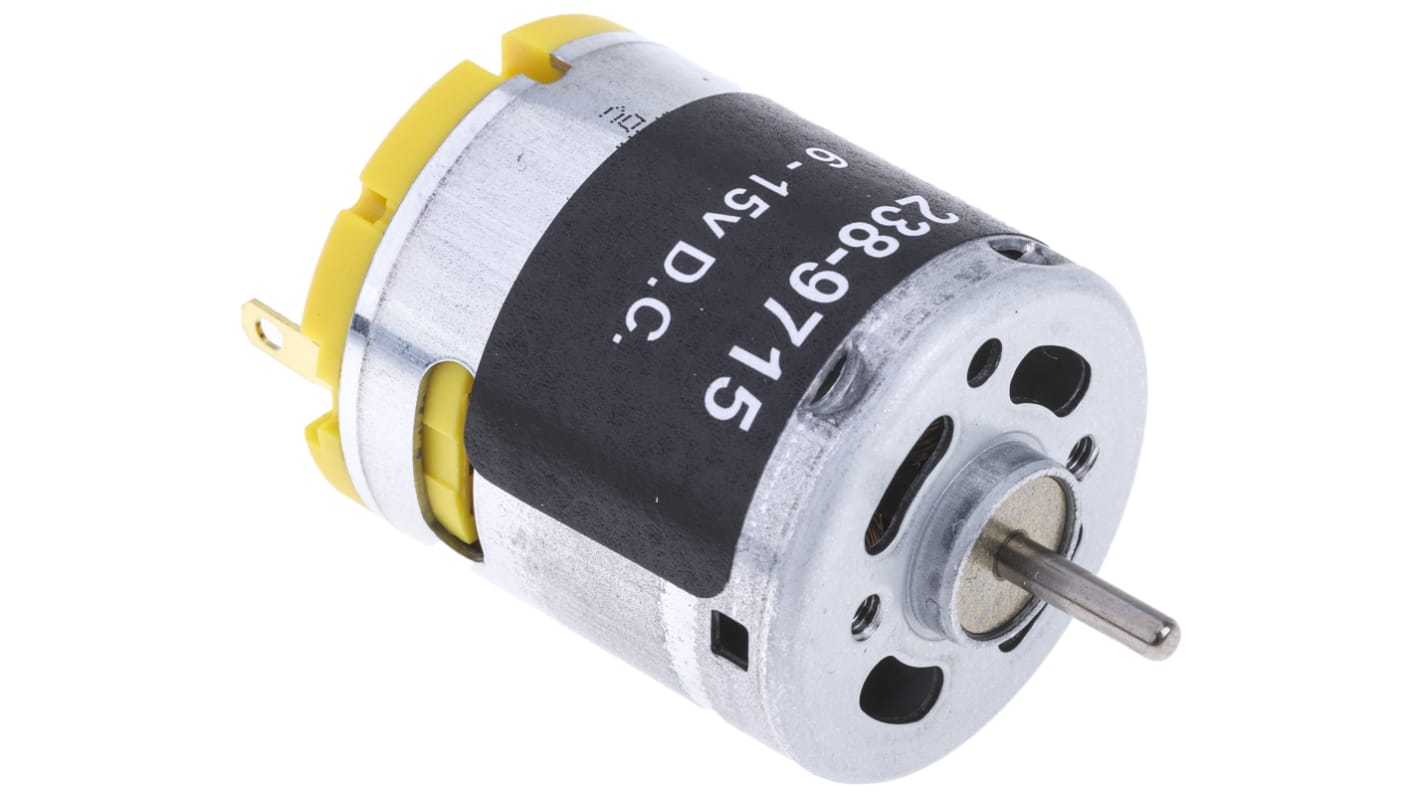 RS PRO Geared DC Motor, 5.75 W, 6 → 15 V dc, 58.8 gcm, 10668 rpm, 2.31mm Shaft Diameter