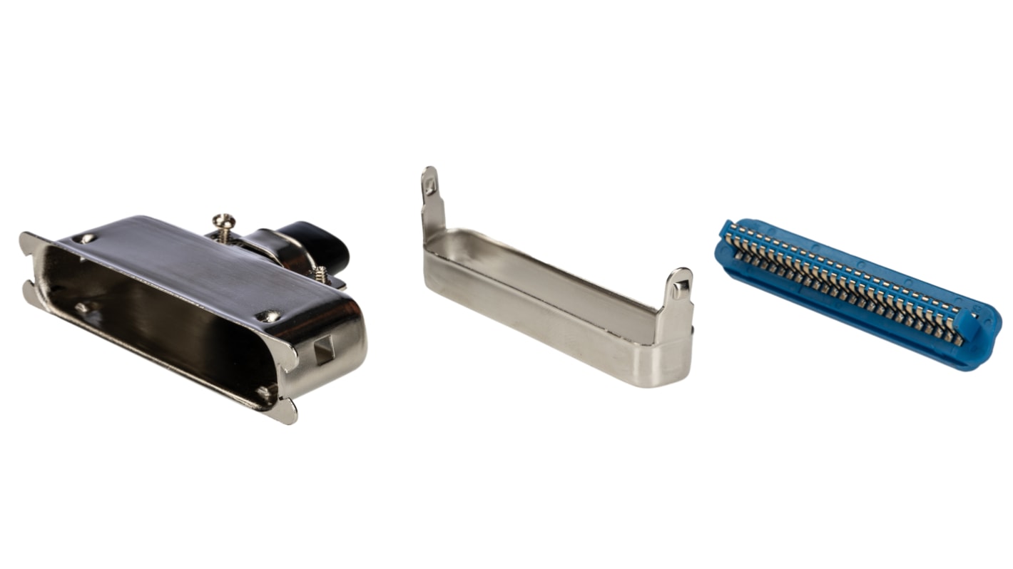 RS PRO Male 50 Pin Straight Cable Mount SCSI Connector, Solder