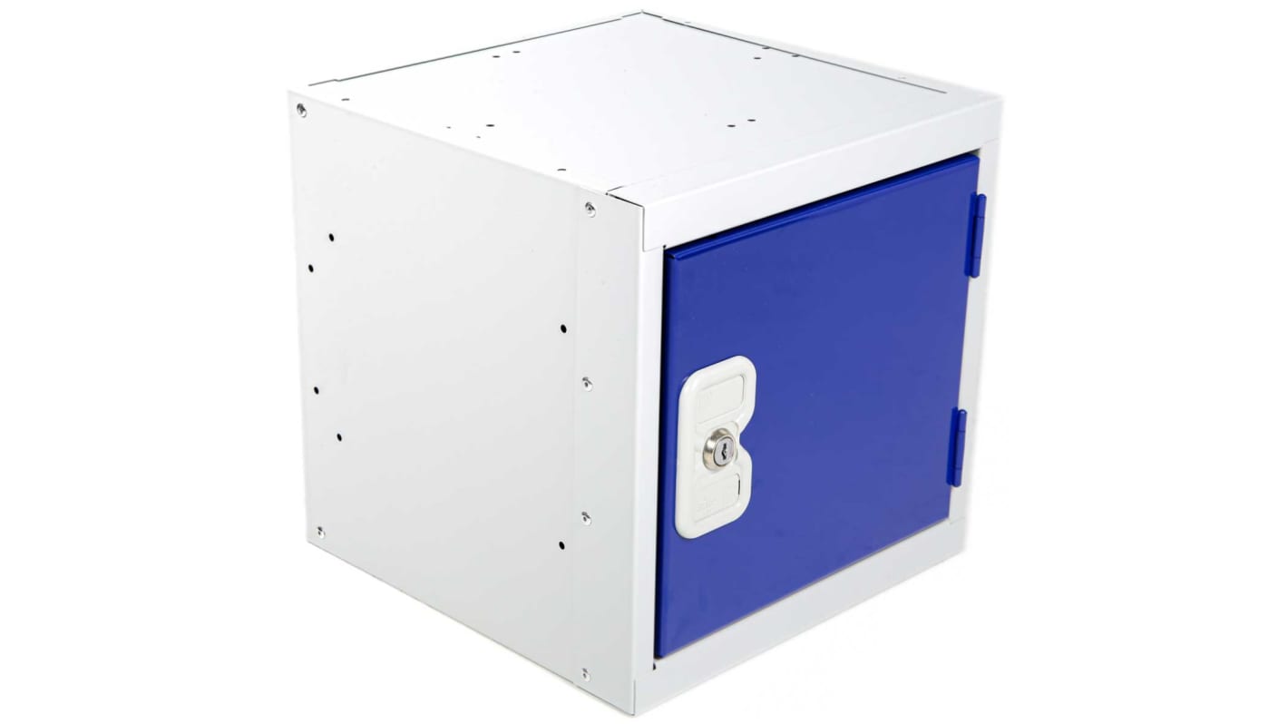 RS PRO 1 Door Blue Locker, 305 mm x 305 mm x 305mm