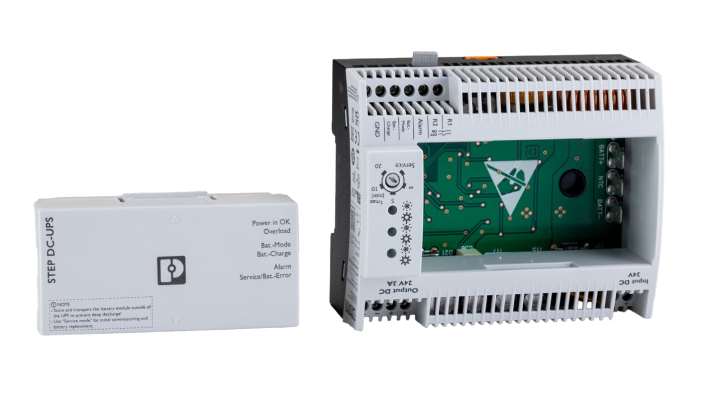 Phoenix Contact 24V dc Input DIN Rail Uninterruptible Power Supply, 72VA (72W), STEP-UPS