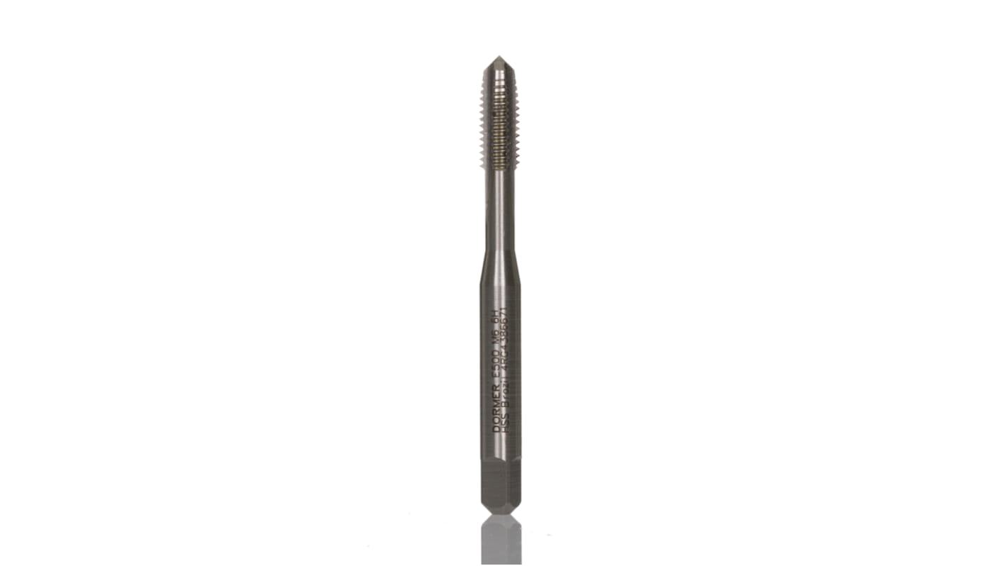 Dormer Threading Tap, M6 Thread, 1.0mm Pitch, Metric Standard, Machine Tap