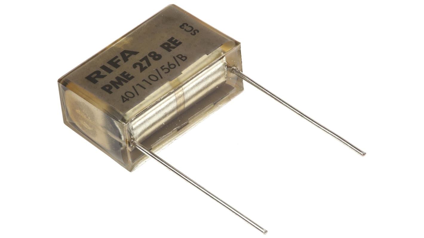 KEMET PME278 Paper Capacitor, 440V ac, ±20%, 100nF, Through Hole