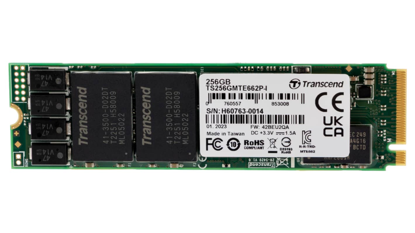 Transcend MTE662P-I M.2 256 GB Internal SSD Hard Drive