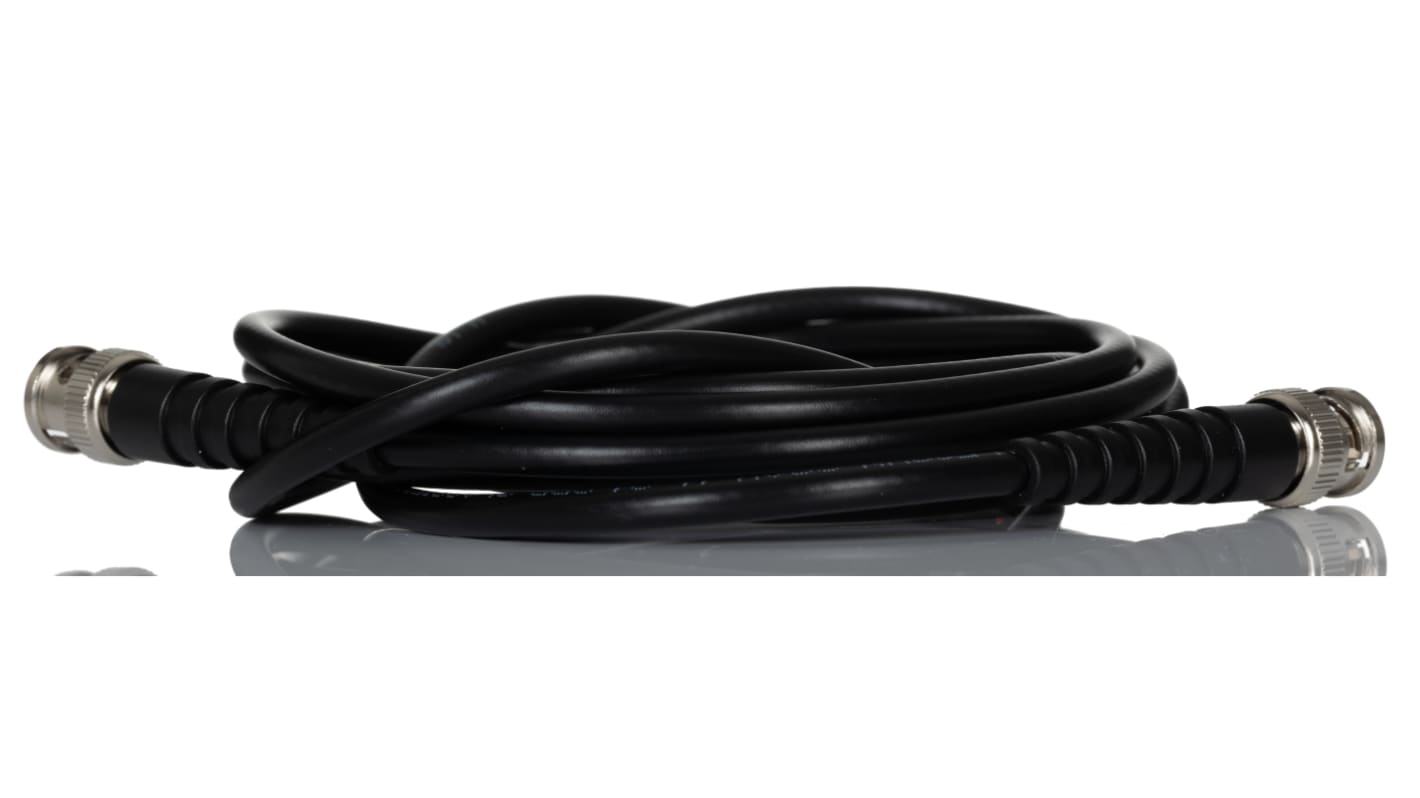 RS PRO Male BNC to Male BNC, 3m, RG58 Coaxial, Terminated50 Ω