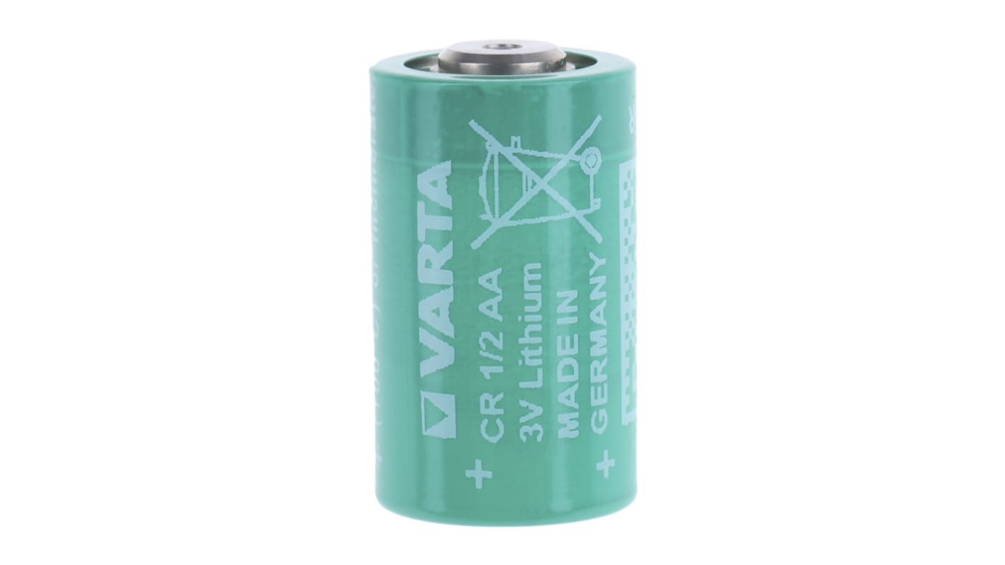 Batteria 1/2 AA Varta, Litio diossido di manganese, 3V, 950mAh, terminale standard