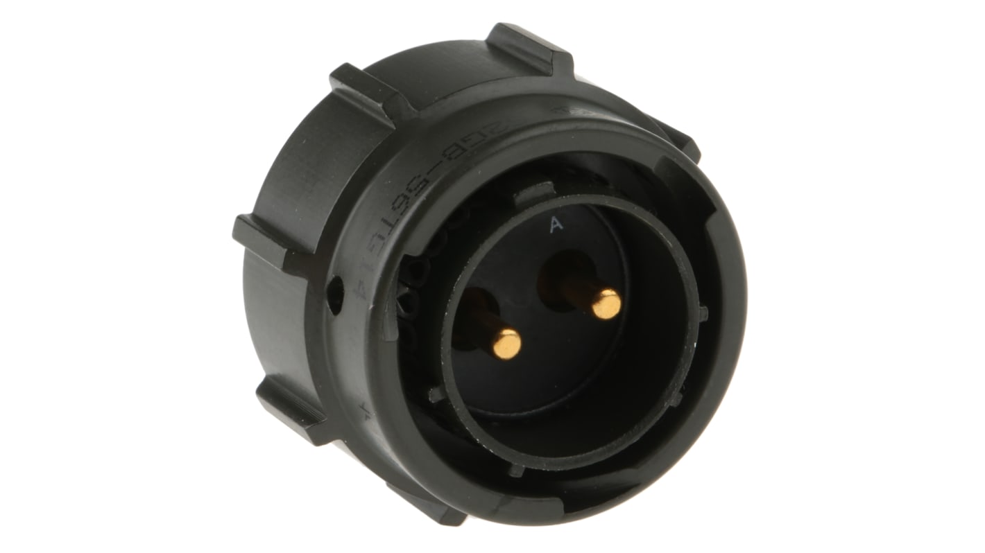 Amphenol Limited, 62GB 2 Way Cable Mount MIL Spec Circular Connector PlugOlive, Pin Contacts,Shell Size 14, Bayonet