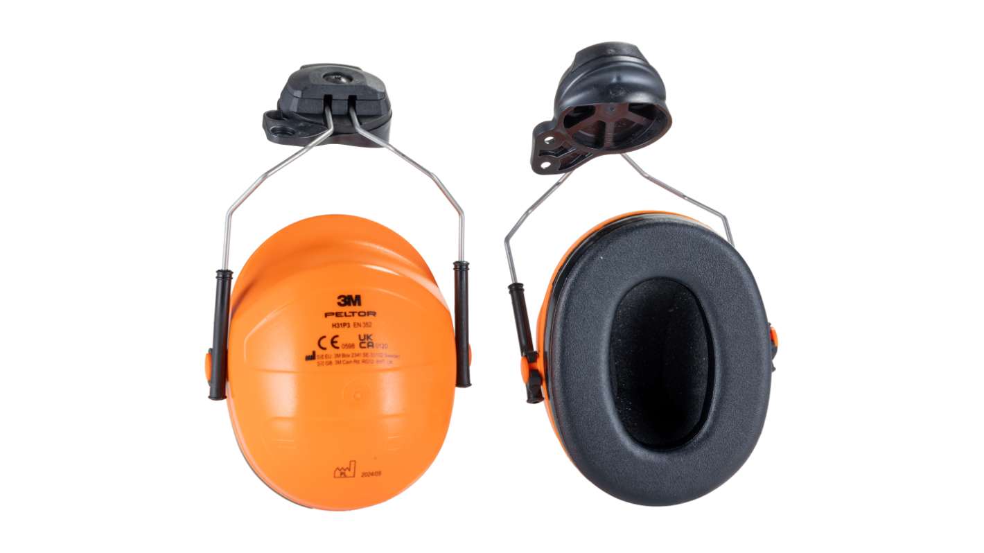 3M H31 Schwarz, Orange Helmmontage Dielektrische Kapselgehörschützer, 28dB, , EN 352-3:2002