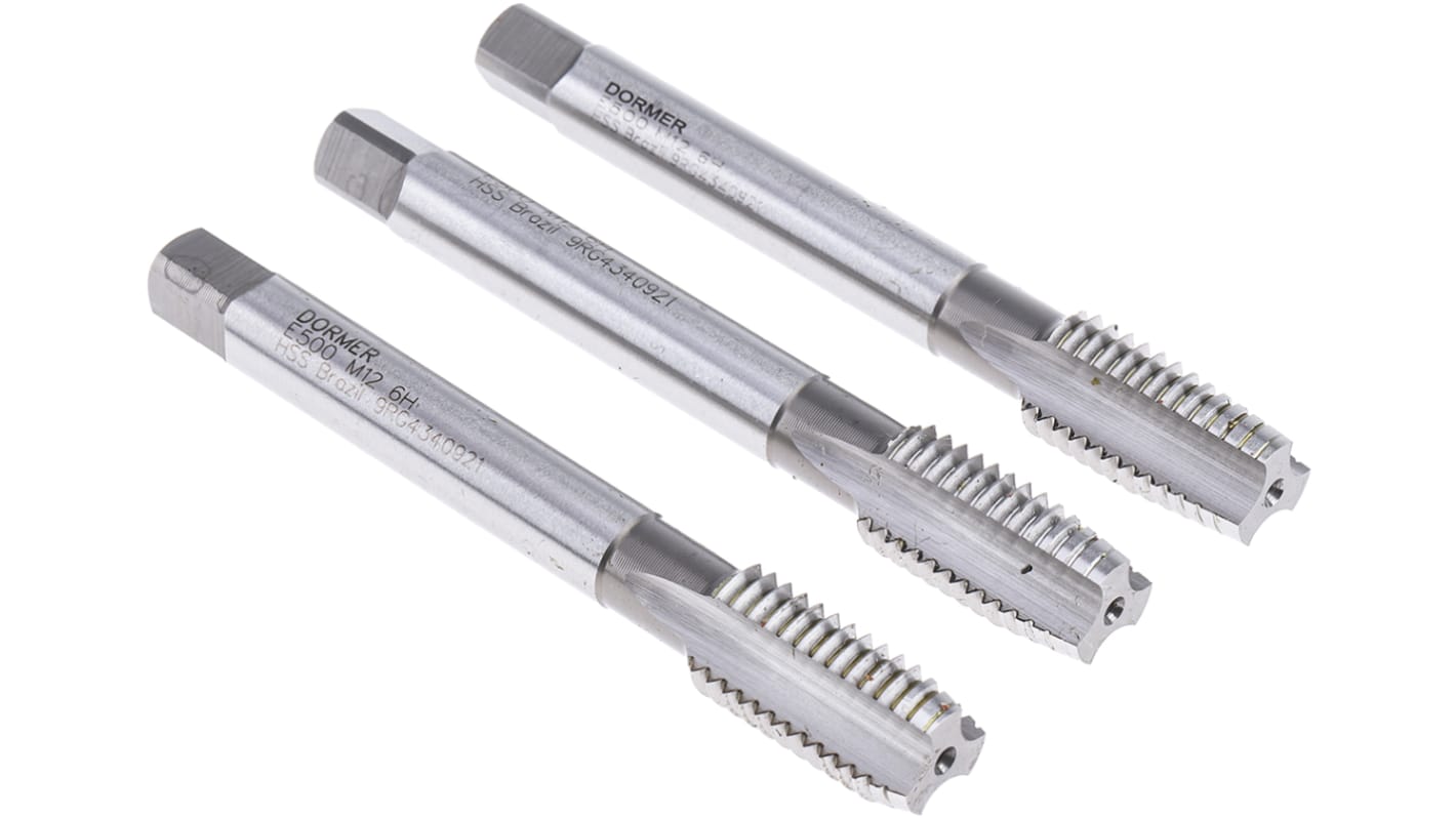 Dormer Tap Set HSS 3-Piece M12 Thread