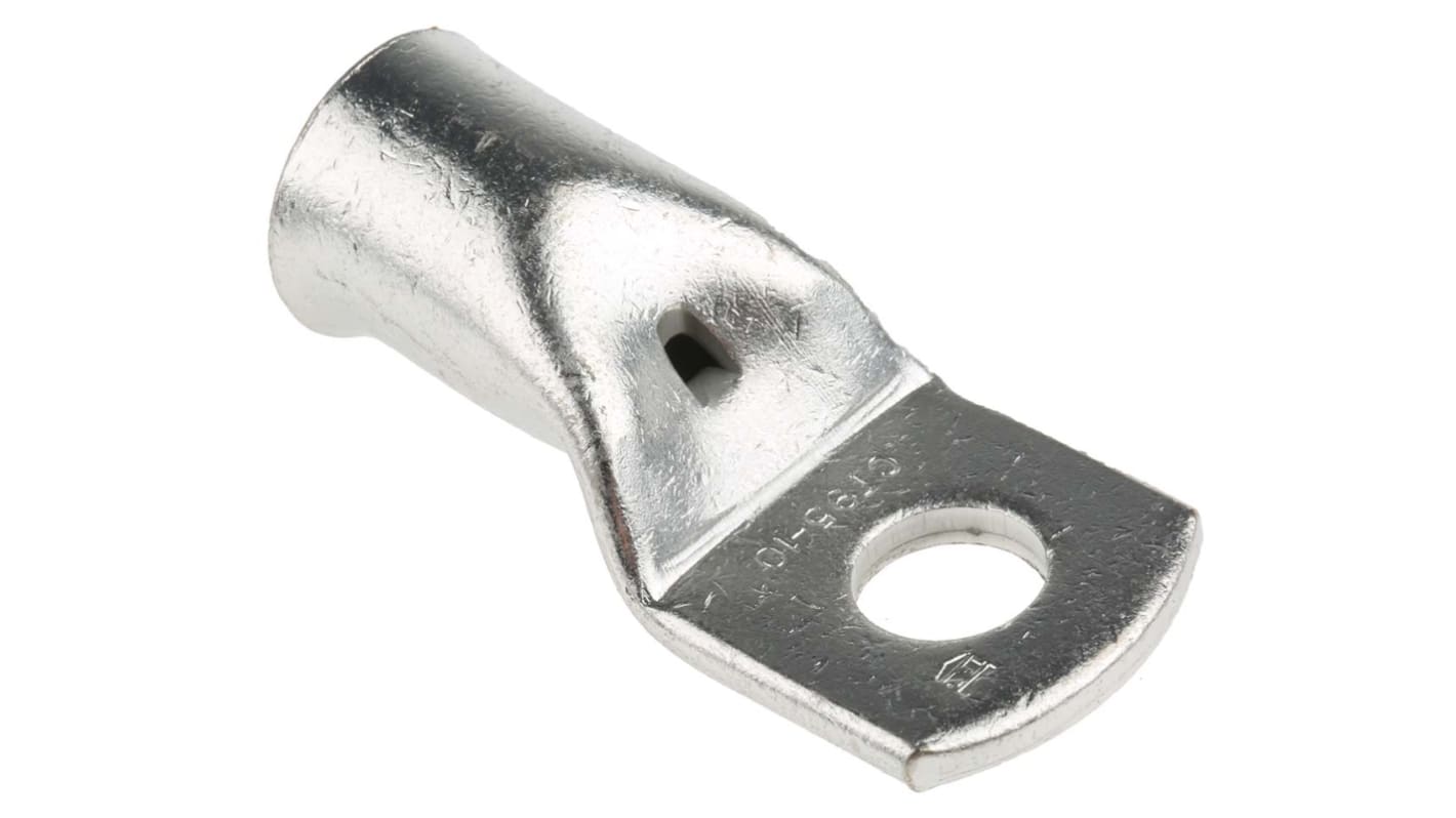 RS PRO Uninsulated Ring Terminal, M10 Stud Size to 95mm² Wire Size