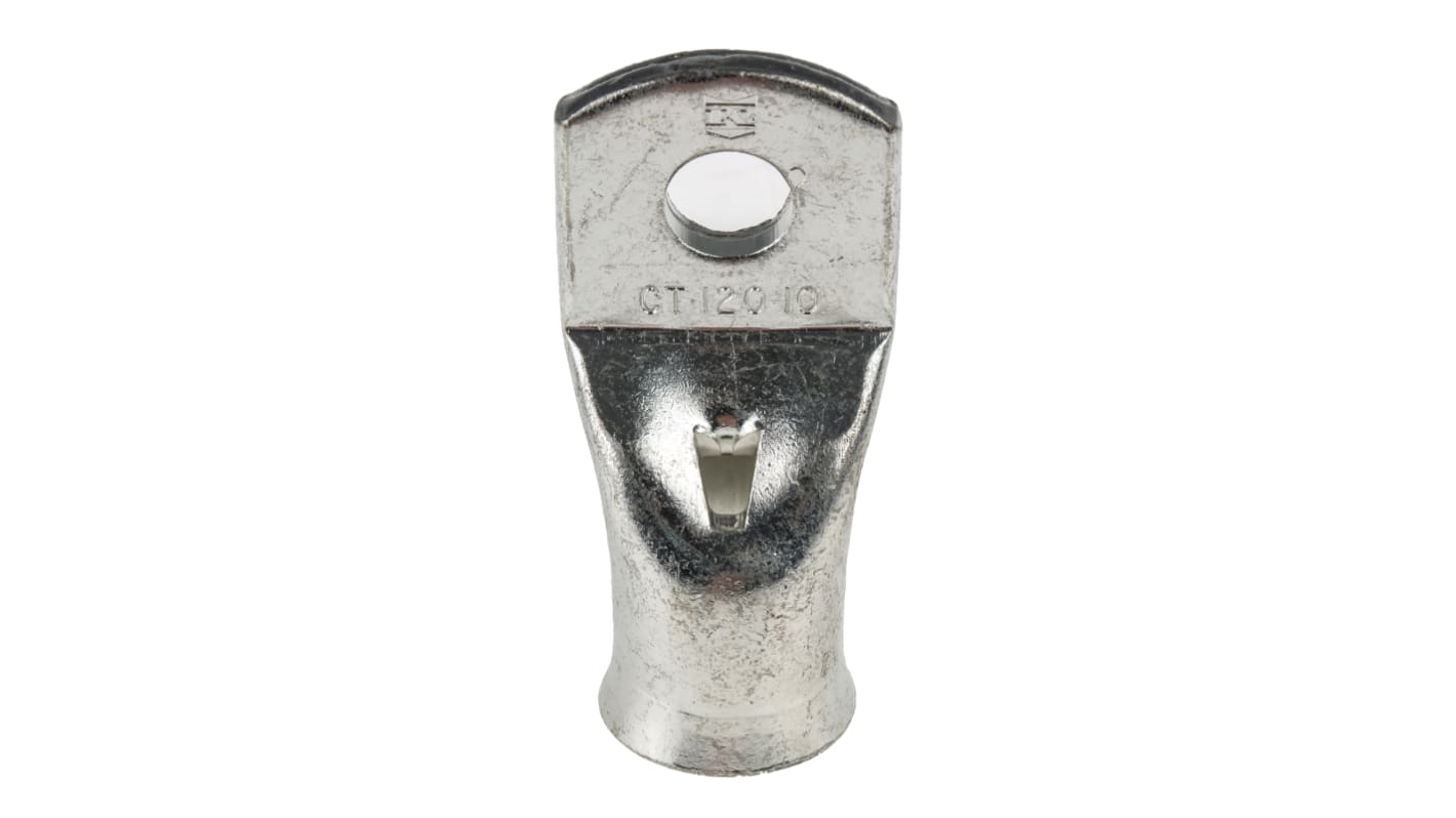 RS PRO 铜线鼻子, Φ10mm内环, M10螺栓, 120mm²线规