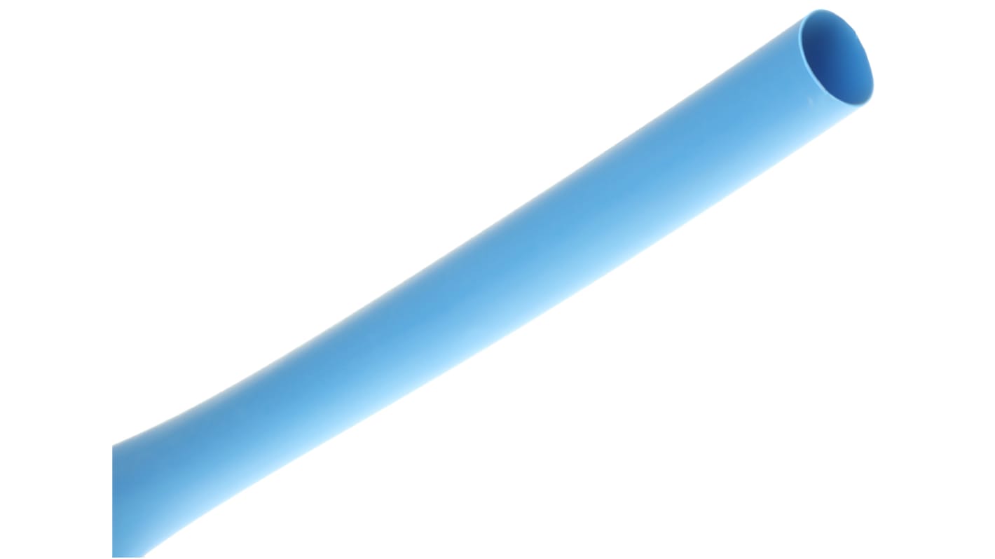 RS PRO Adhesive Lined Heat Shrink Tube, Blue 12.7mm Sleeve Dia. x 1.2m Length 3:1 Ratio