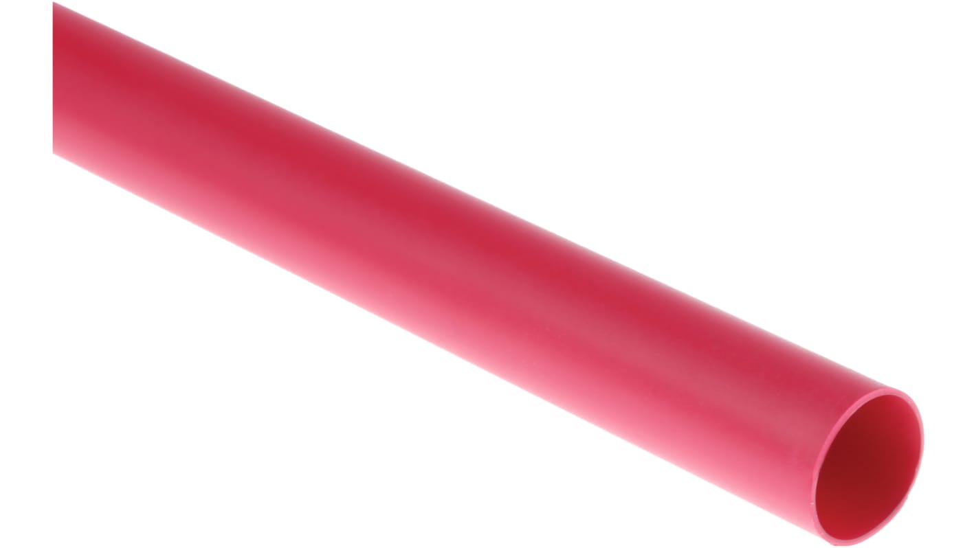 RS PRO Adhesive Lined Heat Shrink Tube, Red 12.7mm Sleeve Dia. x 1.2m Length 3:1 Ratio
